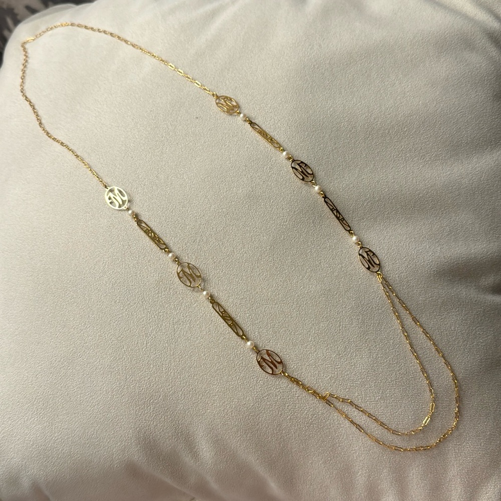 Vintage “M” Necklace